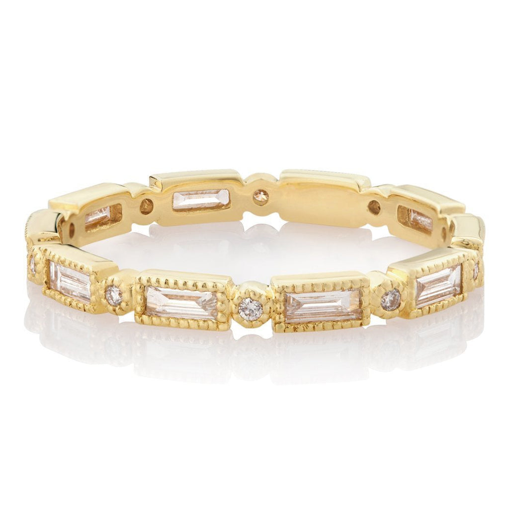 Half Carat Mixed Cut Eternity Band