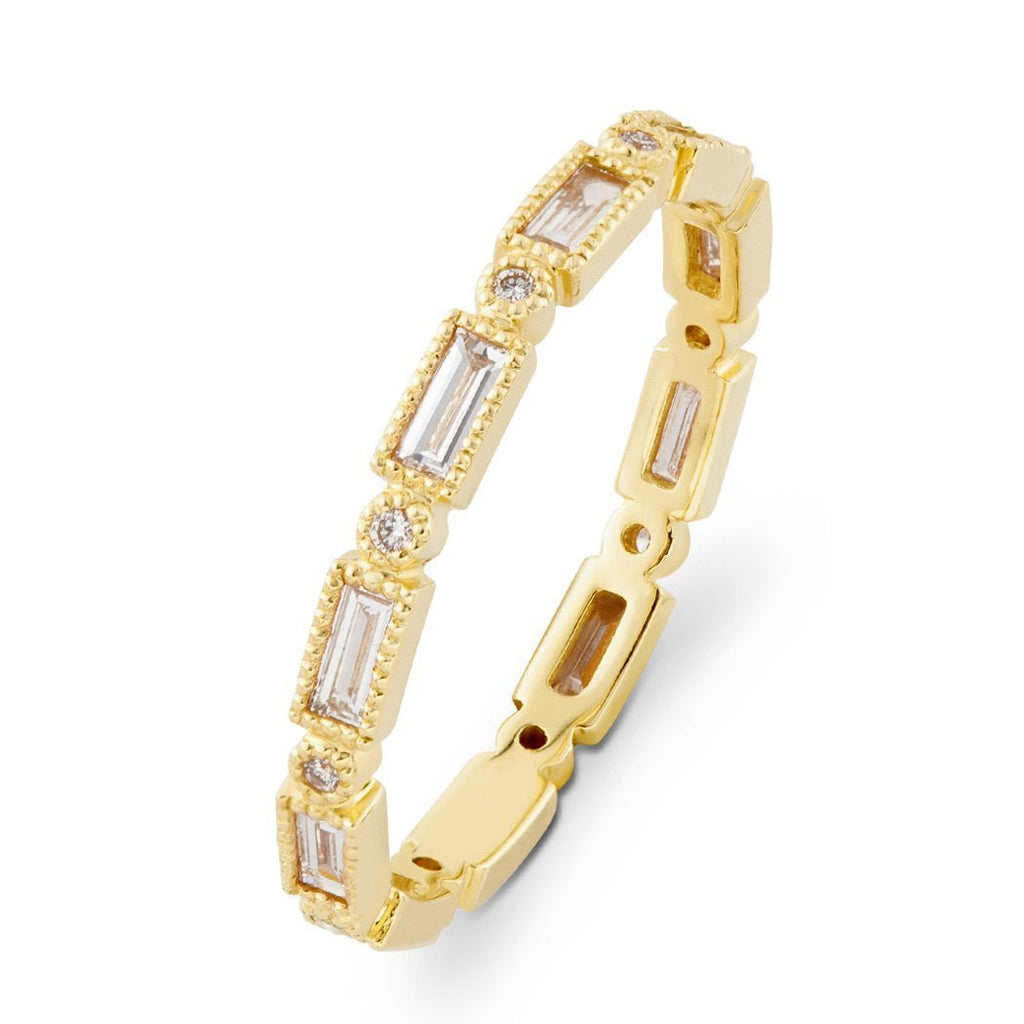 Half Carat Mixed Cut Eternity Band