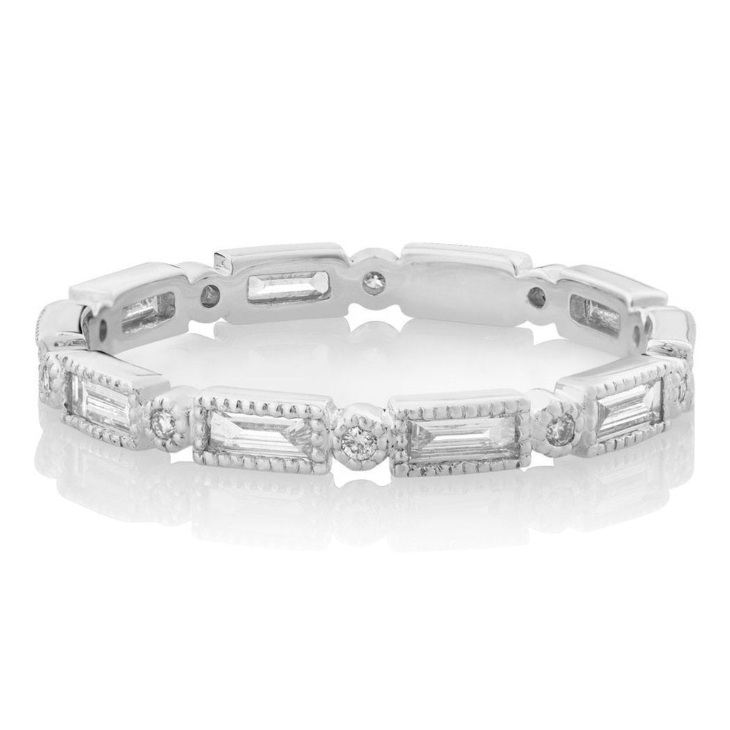 Half Carat Mixed Cut Eternity Band