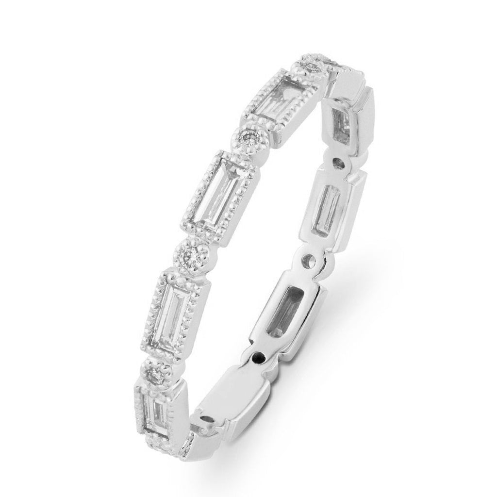 Half Carat Mixed Cut Eternity Band