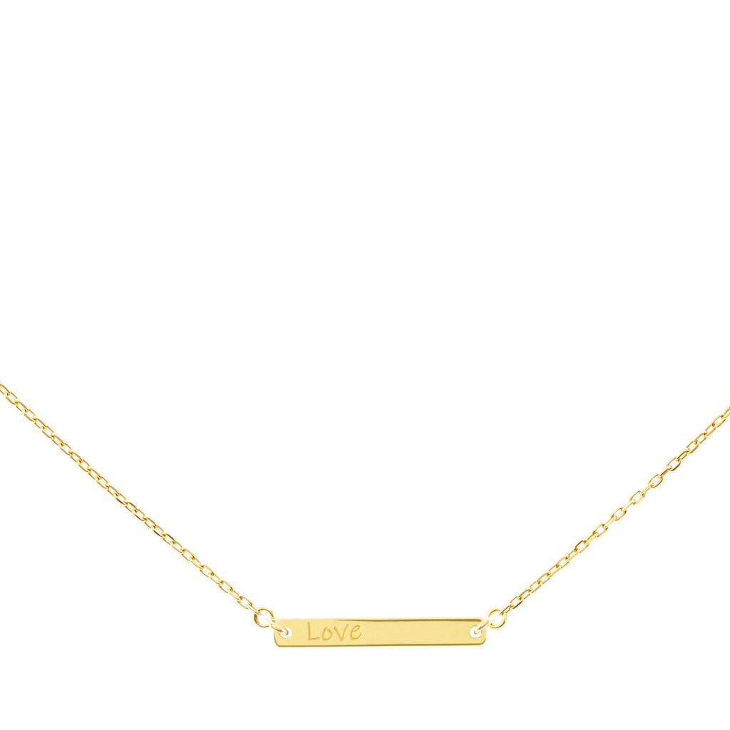 Flat Bar Necklace